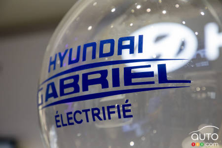 At the opening of the Hyundai Électrifié boutique in Montreal